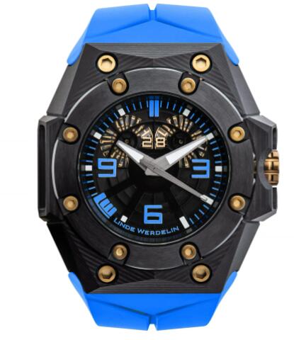 Linde Werdelin Replica OKTOPUS DOUBLE DATE 3DTP CARBON Blue